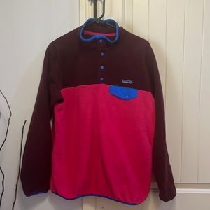 Women’s Patagonia Snap Zip Fleece Pullover - Size Large